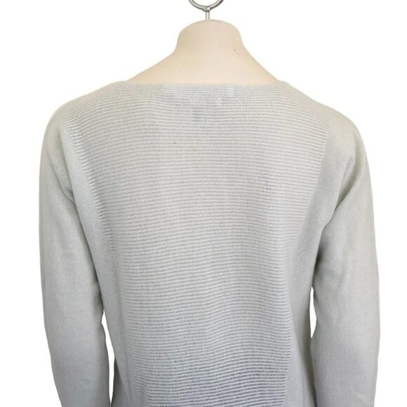 NEW MAX STUDIO Pure Cashmere Sweater in Pale Blue Green SZ M - Picture 5 of 9